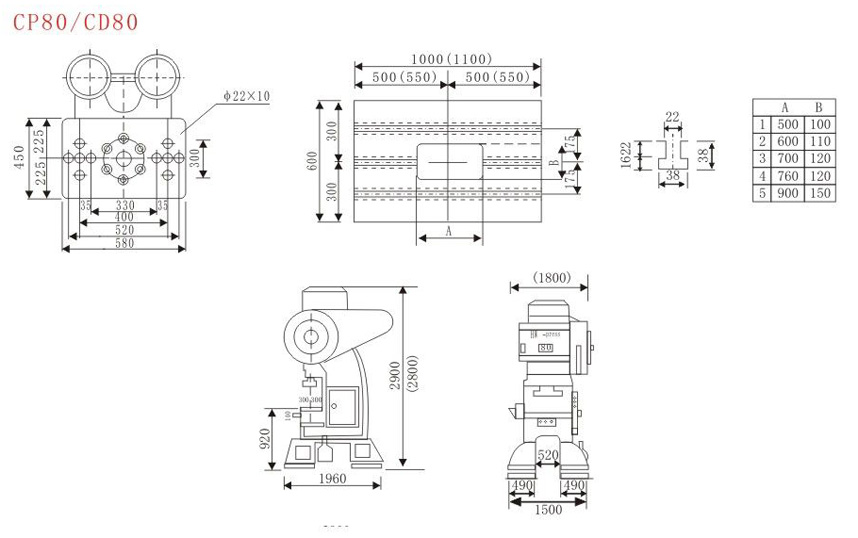 HW-press 80T C型三圓導柱沖床 HW-press 80T C型三圓導柱沖床
