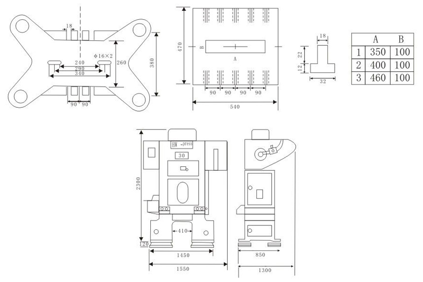 HW-press 30T四圓導柱二中心柱高速精密沖床 HW-press 30T四圓導柱二中心柱高速精密沖床